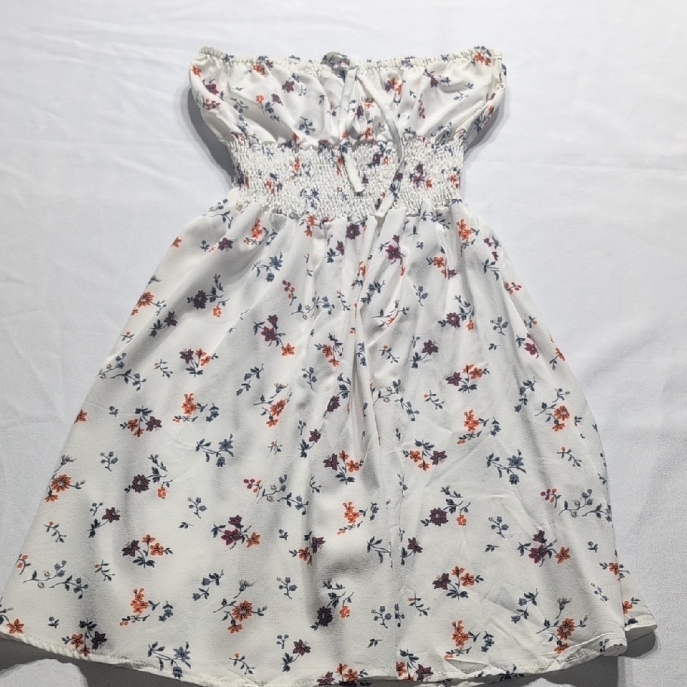 Shein Floral Strapless Mini Dress Size 2